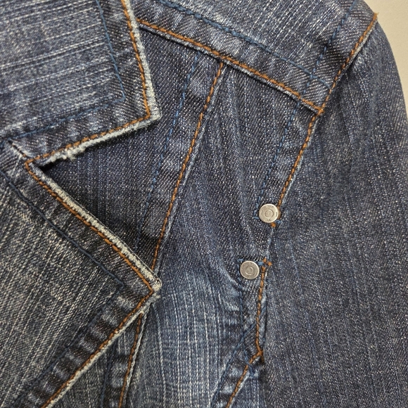 Esprit Blue Jean Jacket Classic Denim Style Size Small - Picture 5 of 9